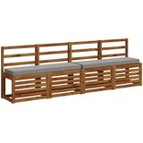  Jastučići za klupe - 2 dijela VUGHT 2 pcs 100% poliester Siva | shoptok.hr