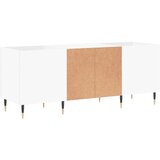 vidaXL Omarica za gramofonske plošče bela 121x38x48 cm inženirski les | Shoptok.si