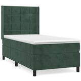  The Living Store Box spring postelja z vzmetnico temno zelena 90x200 cm žamet - Box Spring Postelja, (21492142) | Shoptok.si