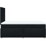 vidaXL Krevet box spring s madracem crni 120 x 190 cm od tkanine | shoptok.hr