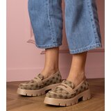 D/CEO marka niezdefiniowana Brown women's moccasins with Renos embroidery | shoptok.hr