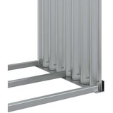  Držač za cjepanice svjetlosivi 120x45x100 cm pocinčani čelik | shoptok.hr