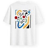 Organic Monkey Majice s kratkimi rokavi The Art T-Shirt - White Bela Cene