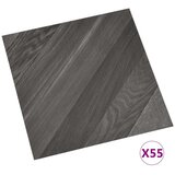 Podne daske 55 pcs Sivi 5 11 m² PVC - Crna i smeđa | shoptok.hr
