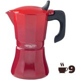  Talijanska Moka za Kavu Oroley Petra 9 Šalice Crvena Aluminij | shoptok.hr