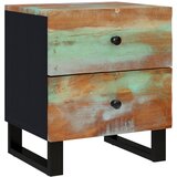 vidaXL Nočna omarica 40x33x46 cm trden predelan les, (20730567) Cene