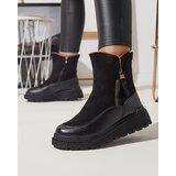 Resti Black women's flat-heeled boots Mefina- Footwear | ePonuda.com