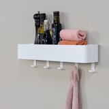 Spinder Design Bela jeklena stenska kopalniška polica Multi – | Shoptok.si