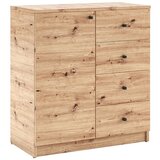 ADRK Komoda Evi u boji hrasta Artisan, 80 cm - HRAST ARTISAN-HRAST Cijene
