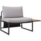  Set za blagovanje u vrtu od 3 komada s svjetlosivim jastučićima | shoptok.hr