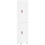 Maison Chic Visoka omara - Komoda - Predalnik bela 34,5x34x180 cm inženirski les, (21720773) | Shoptok.si