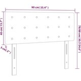  Uzglavlje smeđesivo 90x5x78/88 cm od tkanine | shoptok.hr