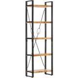vidaXL knjižna omara 5-nadstropna 60x30x180 cm trden mangov les | Shoptok.si