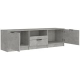 TV ormarić boja betona 140x35x40 cm od konstruiranog drva | shoptok.hr