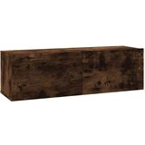  Zidni TV ormarić dimljeni hrast 100x30x30 cm konstruirano drvo | shoptok.hr