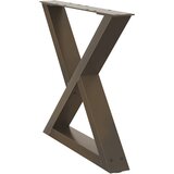 Noge za klub stolić 2 kom. Prirodni čelik 50 x (42-43,3) cm Čelik | shoptok.hr
