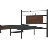 vidaXL Posteljni okvir brez vzmetnice hrast 75x190 cm inženirski les | Shoptok.si