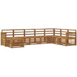 vidaXL Zunanja garnitura za sedenje 6 pcs Naravna Masiven les akacije, (5000282020) | Shoptok.si
