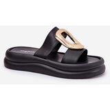 Boto Women's Platform Sandals With Gold Detail Black Ularinea | Shoptok.si