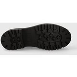 Tommy Jeans Kožne čizme TJW BOOT ZIP UP za žene, boja: crna, ravni potplat, EN0EN02305 | shoptok.hr
