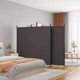 Sobna pregrada s 4 panela smeđa 698 x 180 cm od tkanine | shoptok.hr