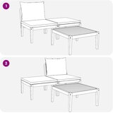 3 pcs Garnitura za opuštanje Čvrsto drvo akacije Prirodna | shoptok.hr