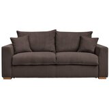Bobochic Paris Smeđa sklopiva sofa od samta 225 cm Augustin – Cijene