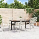  The Living Store Vrtni stoli 6 kosov liti aluminij beli - Vrtni Stol, (21455942) | Shoptok.si