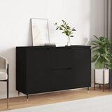 vidaXL Komoda crna 104x35x70 cm od konstruiranog drva Cijene