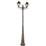 QAZQA Vintage zunanja svetilka starinsko zlato 240 cm 2 luči - Antigua | Shoptok.si
