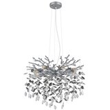 Globo 64138H1S - Visilica na sajli QUEENA 8xE14/40W/230V srebrna | Eponuda.com