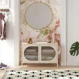 Støraa kremno bela kovinska vitrina 100x64x40 cm luna – | Shoptok.si