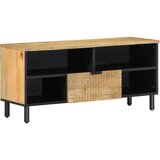 Maison Chic TV omarica - TV stojalo - Televizijska omarica rjava 100x33x46 cm masivni les Mango, (21701305) | Shoptok.si
