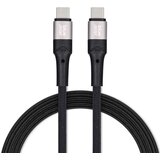  USB C na USB C kabel Blue Star 3A 60W PD QC4.0 pleteni 2m TFK-DC-004 crni | shoptok.hr
