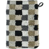 Cawö Rokavica za umivanje Lifestyle - karo, 16 x 22 cm - pebble 37 | Shoptok.si
