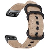 INF Platneni pašček za uro Garmin Fenix 7, 6, 5 serije s hitrim odpenjanjem Khaki, (22076704) | Shoptok.si