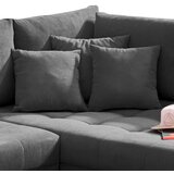MID.YOU KOTNA SEDEŽNA GARNITURA, mikrovelur antracit | Shoptok.si