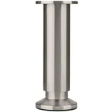 teleskopska pohištvena noga (š x do: 3,8 x 3,8 cm, premer: 3,8 cm, nastavitev višine: 15 cm - 16,5 cm, nosilnost izdelka: 250 kg, aluminij, srebrna)