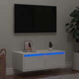 vidaXL TV ormarić s LED svjetlima bijeli 75x35,5x25 cm | shoptok.hr