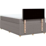  Krevet s oprugama i madracem smeđesivi 120 x 190 cm od tkanine | shoptok.hr