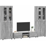  Set TV komoda FLORIN 3 kom. Siva Sonoma Konstruirano drvo | shoptok.hr