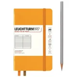 Agenda A6 Pocket, Leuchtturm, Hardcover, Rising Sun, 185 PG Ruled, Narandžasta