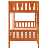  Krevet na kat voštano smeđi 90x190 cm od masivne borovine | shoptok.hr