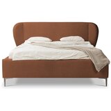 Makamii Tapecirani bračni krevet s podnicom 160x200 cm boje terakote Makana – | shoptok.hr