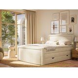 Maison de Rêve Kremno bela boxspring postelja s prostorom za shranjevanje 160x200 cm Fresco – | Shoptok.si