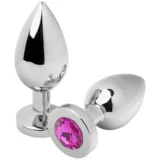 Metal Hard METALHARD ANAL PLUG DIAMOND PINK SMALL 5.71CM