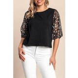 Fenzy Ohlapna Majica S 3/4 Rokavi, Črna | Shoptok.si
