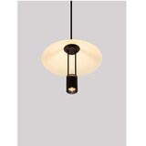 Nova Luce Mat crna LED viseća svjetiljka aluminijska sa sjenilom od akrilnog stakla ø 22 cm Anafi – | shoptok.hr