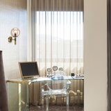  Zidna svetiljka ROLLO 1xE14/5W/230V zlatna/zadimljeno bež | Eponuda.com
