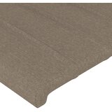  LED uzglavlje smeđesivo 183 x 16 x 118/128 cm od tkanine | shoptok.hr